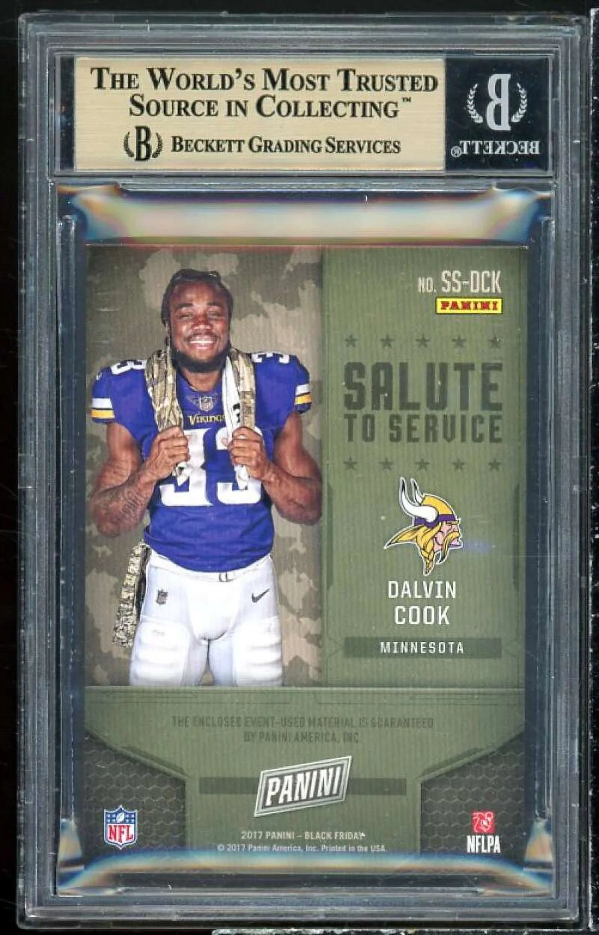 To Dalvin 9.5 2017 #DCK 5/10) Cook BF Service (Ser Mem Salute Panini BGS Rookie