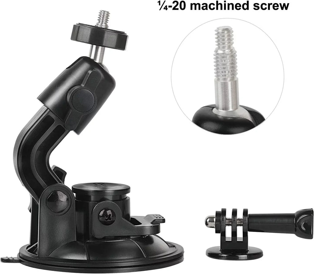 Car Gopro Safety Cup Mount Indoor with Outdoor 8 Tether 3+ Adapter 9 4 Stand Tripod 5 3 for 2 6 Session Suction 7 Hero