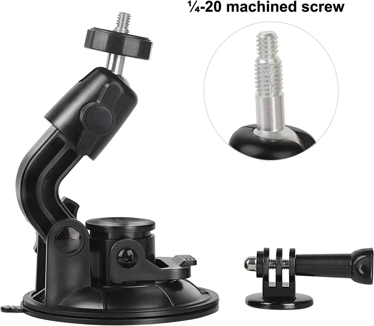 Car Gopro Safety Cup Mount Indoor with Outdoor 8 Tether 3+ Adapter 9 4 Stand Tripod 5 3 for 2 6 Session Suction 7 Hero