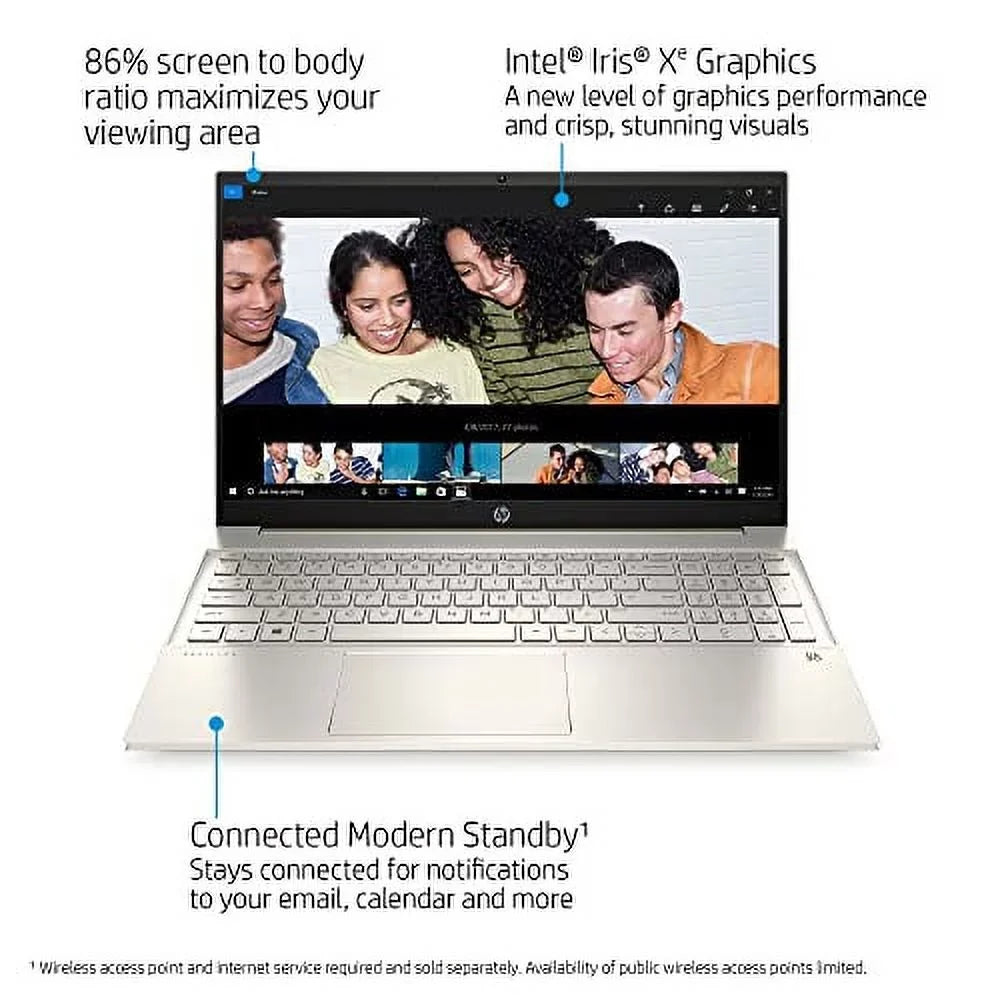 Windows RATZK Gen Xe USB 11th HP USB-C w/ Core DDR4 WiFi-6 15.6" NVMe 2TB Keyboard 64GB 32GB Iris 11 HDMI Laptop 2022 Graphics Touchscreen Bluetooth Pro SSD Backlit FHD i7-1165G7 Pavilion Intel