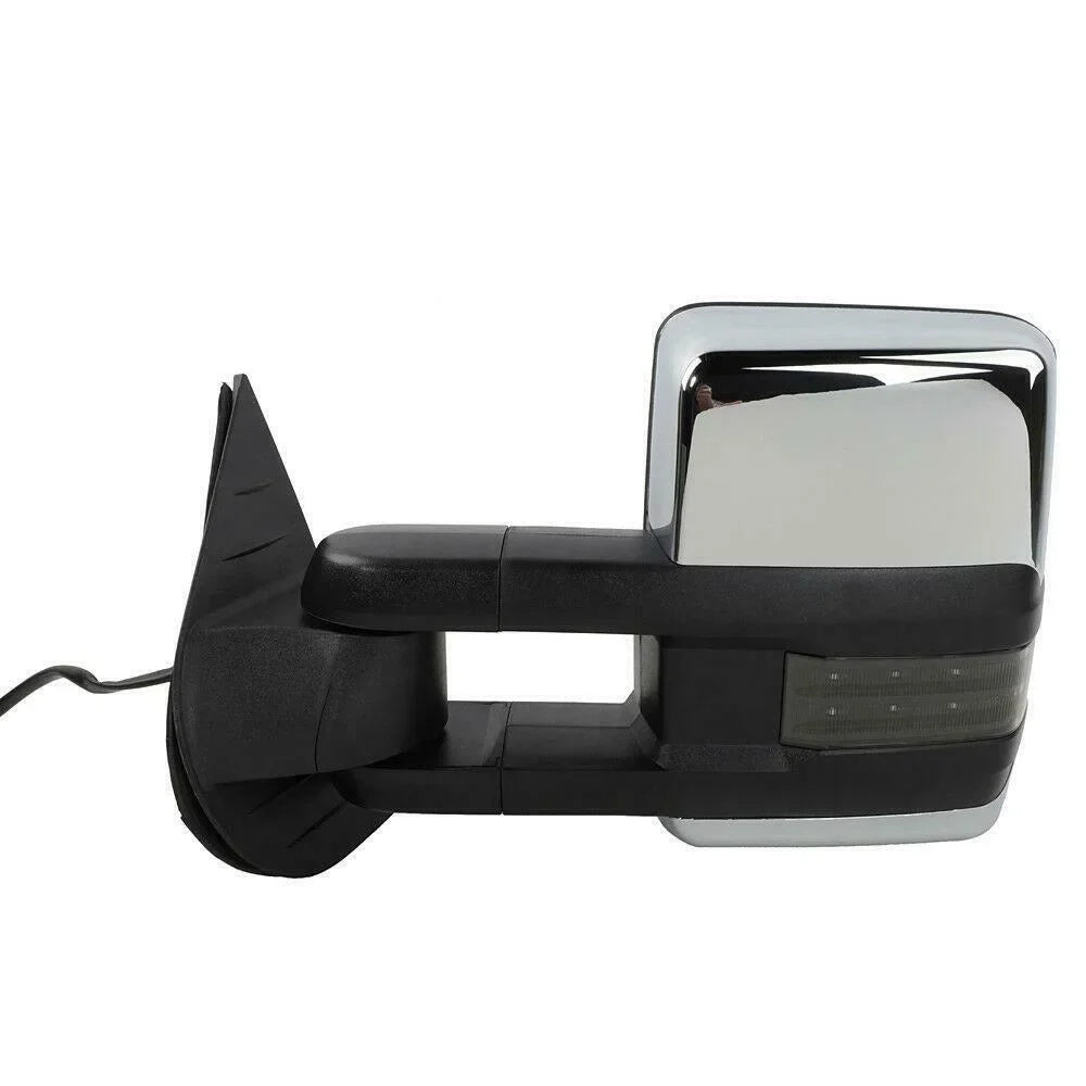 Heated Power Chevrolet Mirrors Towing For Chrome GMC Teledu LED Signal&Backup Lamp