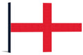 Stretched Country Gallery Wrapped - Flag (18x12 - Canvas) England Artwork Lantern Letterpress Press