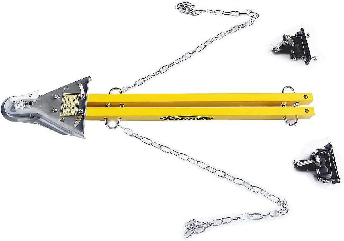 Jeep Adjustable Bar Tow 5000lb RV Towing Compatible with Tow / Adjustable System Bar HPDAVV Mount Bumper Truck Car Yellow w/Chains Kit