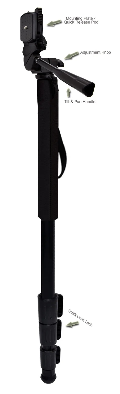 72" / Canon Release) Black Monopod For Unipod HF VIXIA (Quick R800 Professional