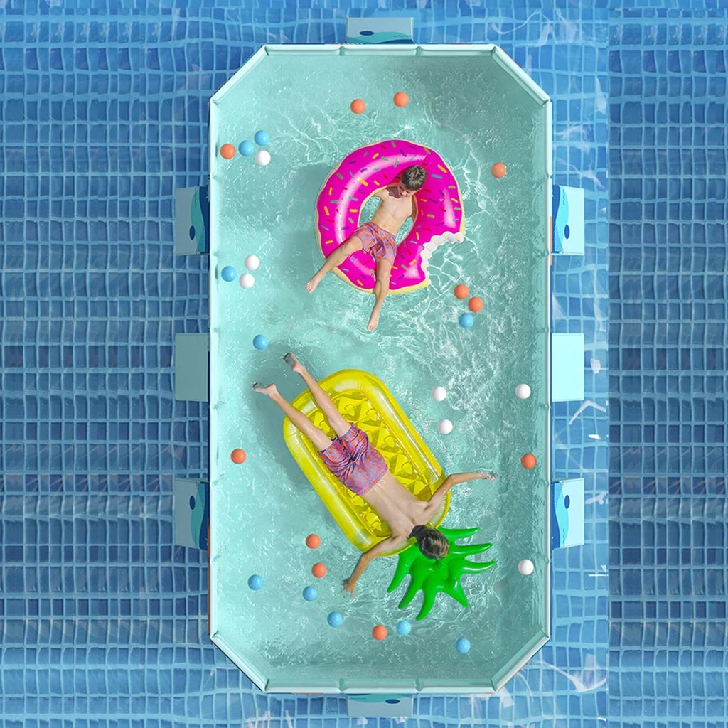 Backyard(Blue) Collapsible Ground Above Swimming Garden Kiddie 113" for ANJORALA Pool Pool Non-Inflatable