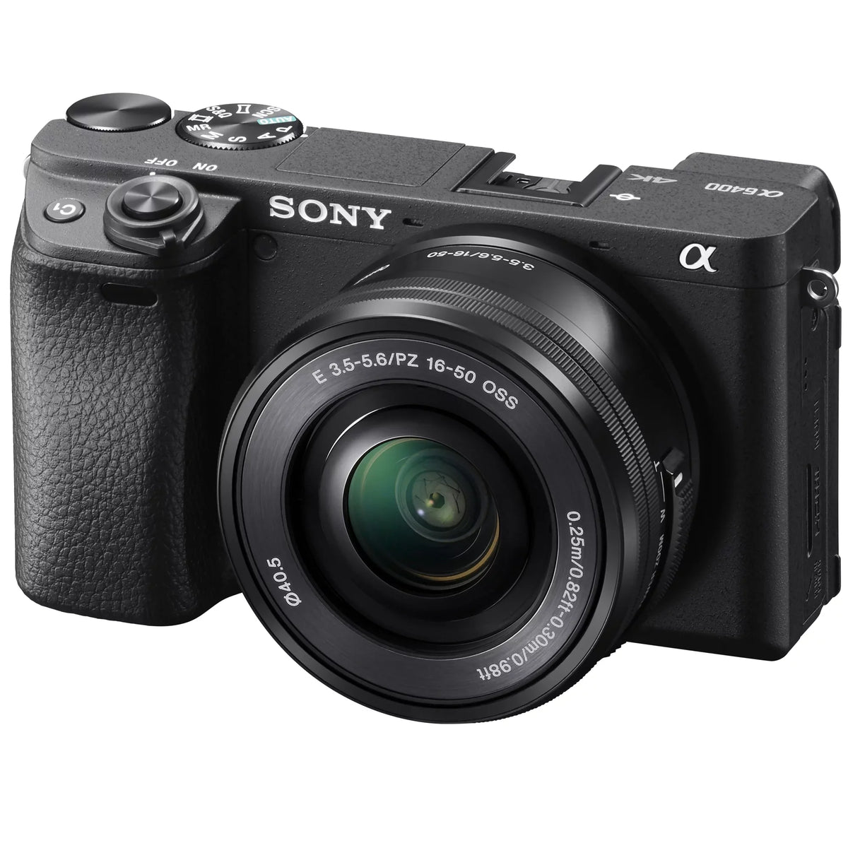 Editing Bundle Camera ILCE-6400L/B Lens Power 4K 0.43x & Case Deco f/3.5-5.6 16-50mm Gear 2.2X OSS a6400 Battery (Black) Sony Extra Set Telephoto with Lens + Kit Angle Wide Mirrorless and Filter