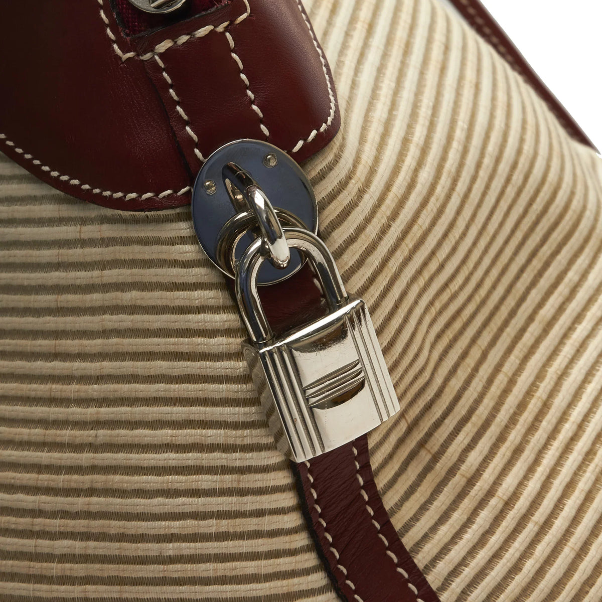 Hermès Unisex Authenticated Travel (Good) WeekenderBag Canvas Fabric Toile 45 Brown Bag Bolide Pre-Owned