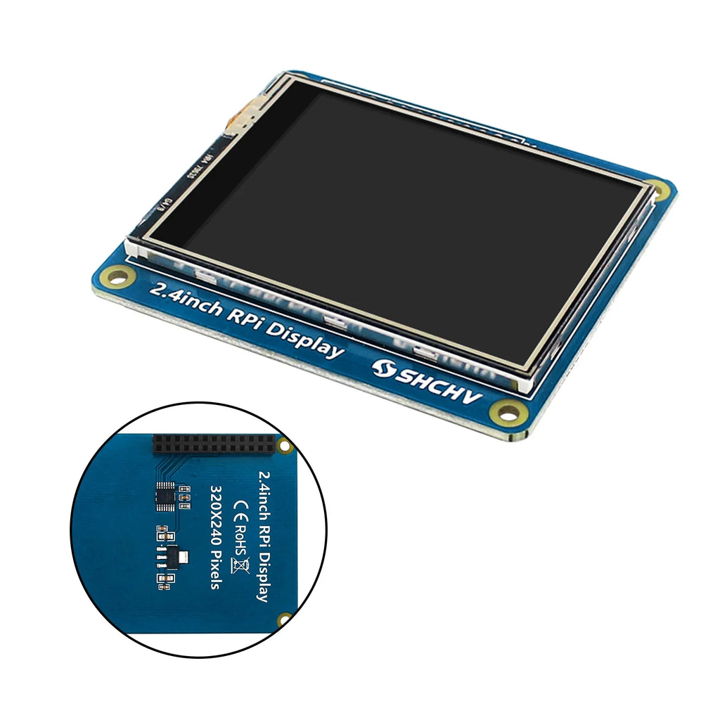 W LCD 2.4" Screen Zero Raspberry 320*240 Display Pixel 4B 3B+ Touch TFT Pi for 2