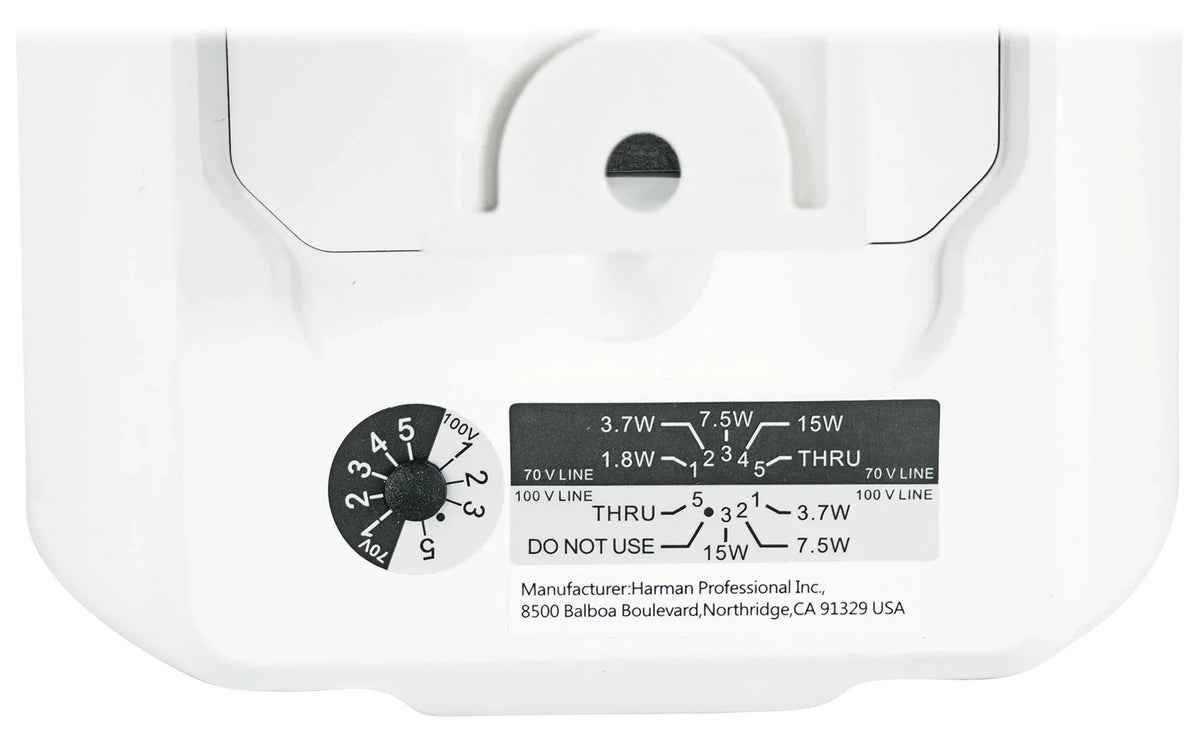 Wall Indoor/Outdoor Commercial 3" + JBL Control Amp White Speakers 23-1 70v (8)