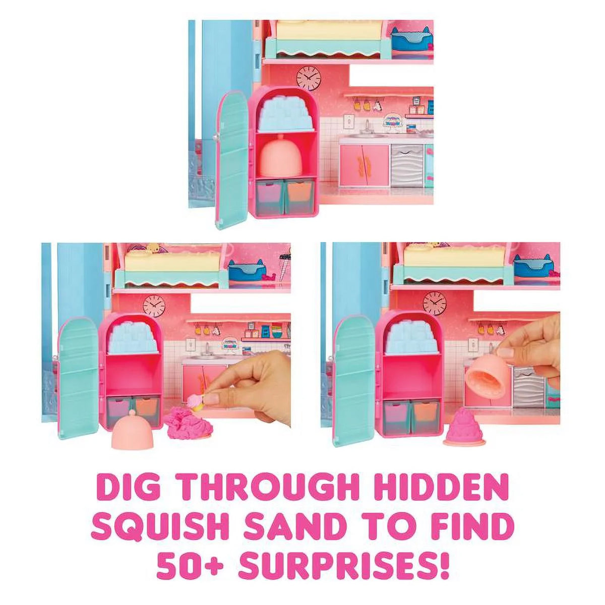 Surprise Magic Ages Sand House LOL Squish 4+ Tot, with Playset