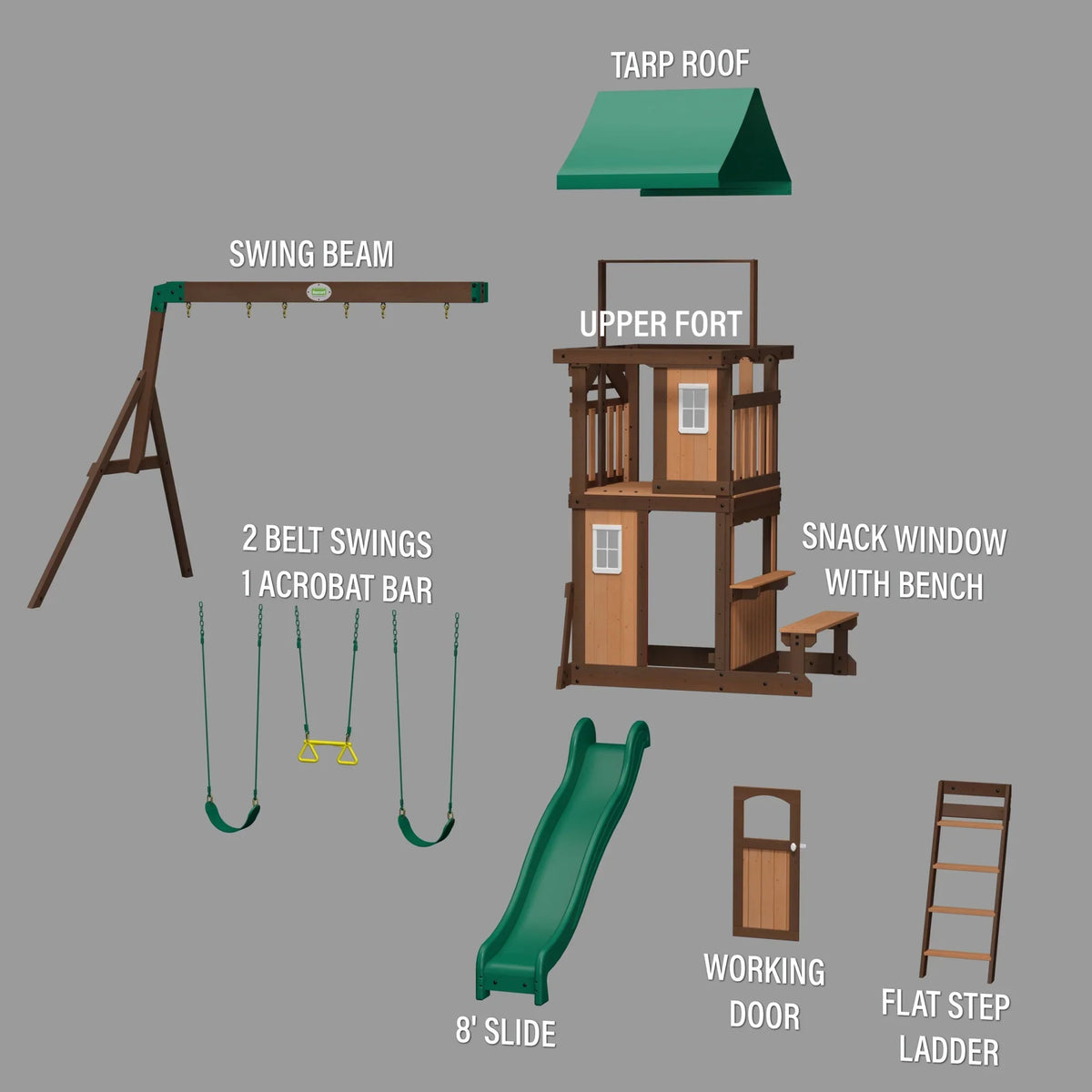 Discovery Backyard Swing Lakewood Set