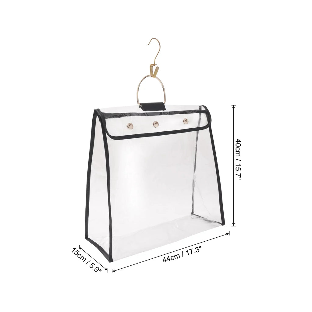 Purse Handbag Storage Size Clear Dust Dustproof Large Uxcell Bags, Organizer, Black
