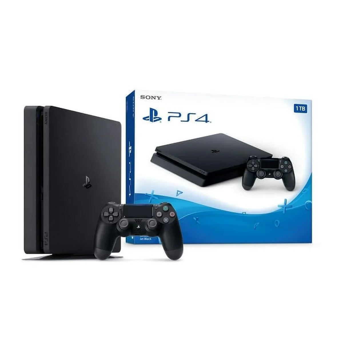 With Kit 4 Headset Cleaning BOLT PlayStation New 2215B Black, Sony 500GB Console Slim Bundle Gaming Like AXTION