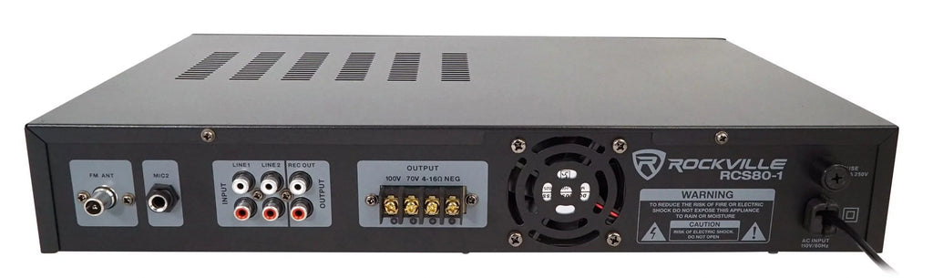 (2) 70v Speakers+Amplifier 85M Outdoor JBL Commercial Landscape CONTROL 5.25"