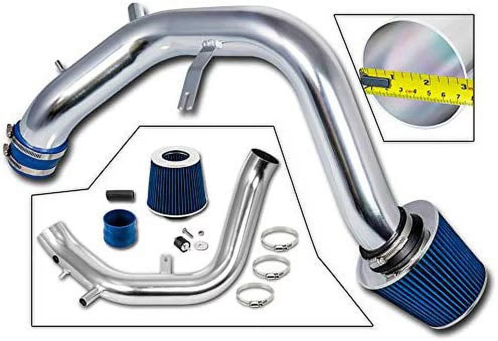 Racing 04-08 Compatible Kit Rtunes Filter + Combo Acura TSX BLUE Air Cold Intake For