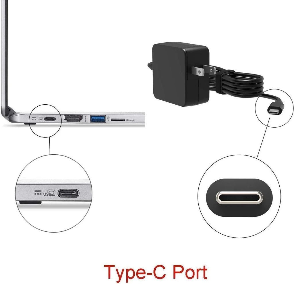 81M8001CUS Guy-Tech Compatible USB-C Cord Power with 100e Adapter Lenovo 45w Ac