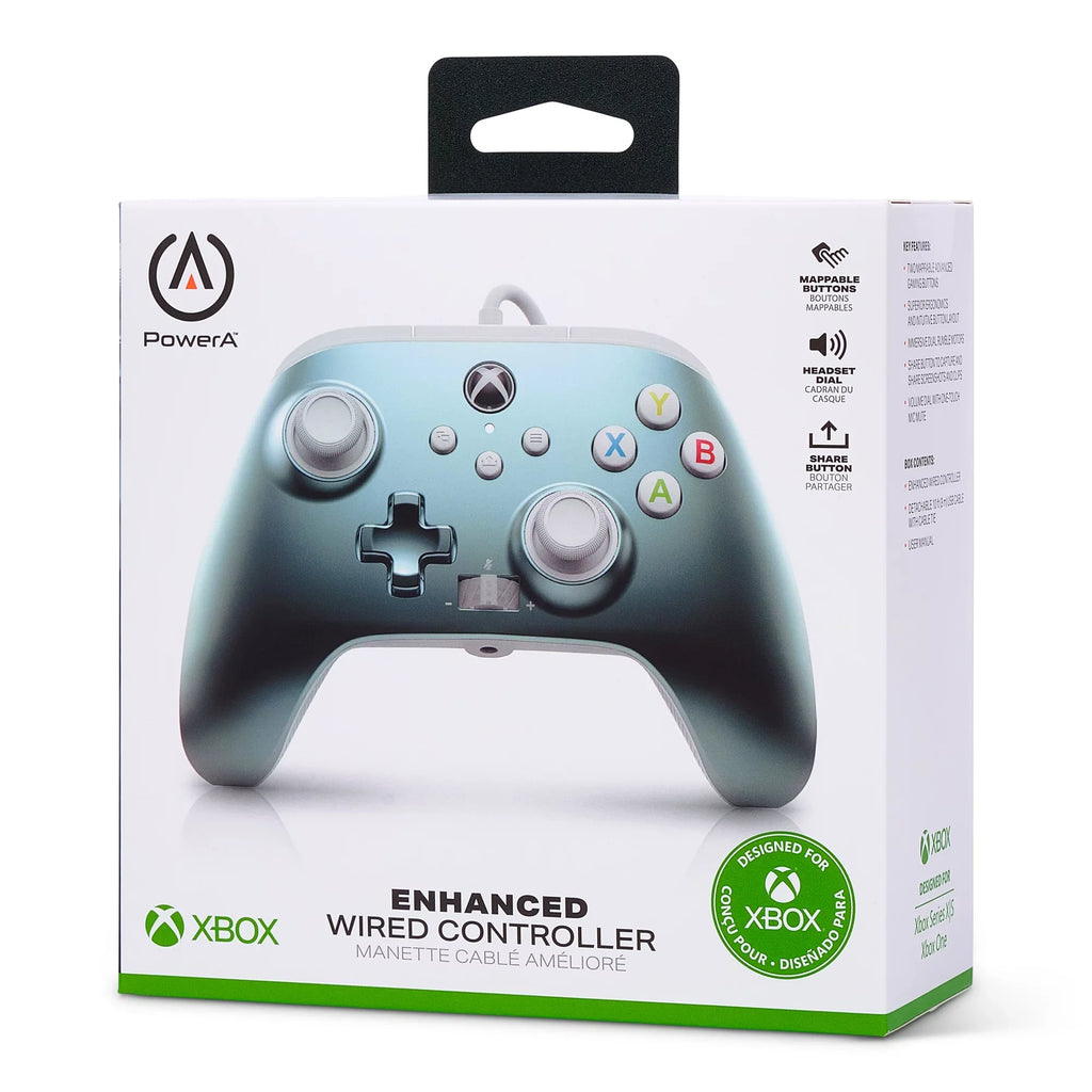 Series for PowerA Controller Metallic Xbox - X|S Wired Ice Enhanced