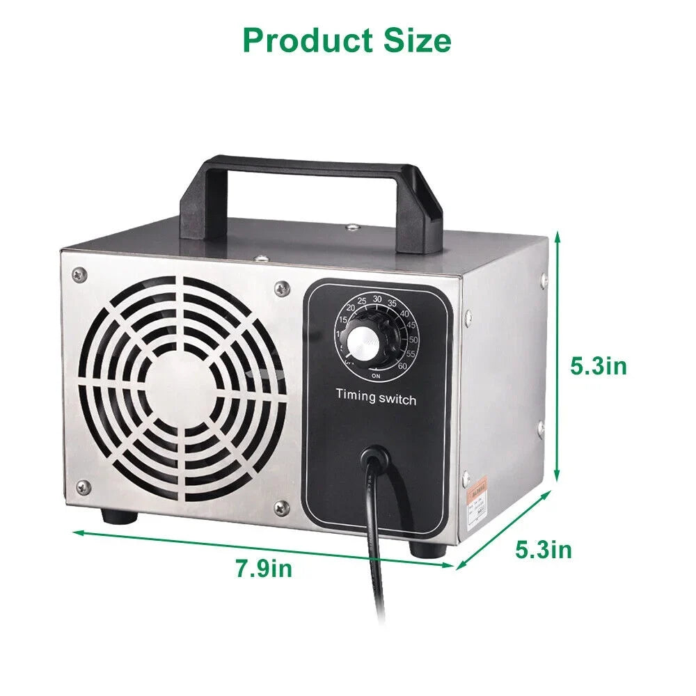 Glossy Steel Smoke, 41dB Kydely Powerful Ozone Room Ozone with Dust - Pollutants Finish & Eliminate Machine