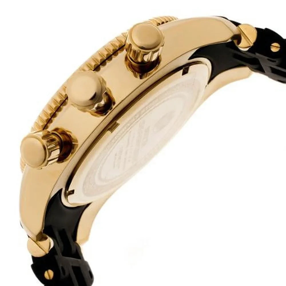 Rubber Gold Chronograph Dial Black Tone Collection Men's Spider Watch 0140 Strap Invicta