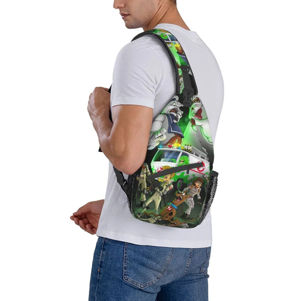 Daypack Teen Crossbody Backpack For Sling Diagonally Adults Scooby Ghostbusters Men Travel Bag Women Bags Chest