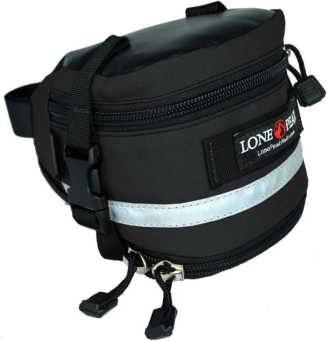 Lone Black Bicycle Bag Peak Deluxe Expandable Seat