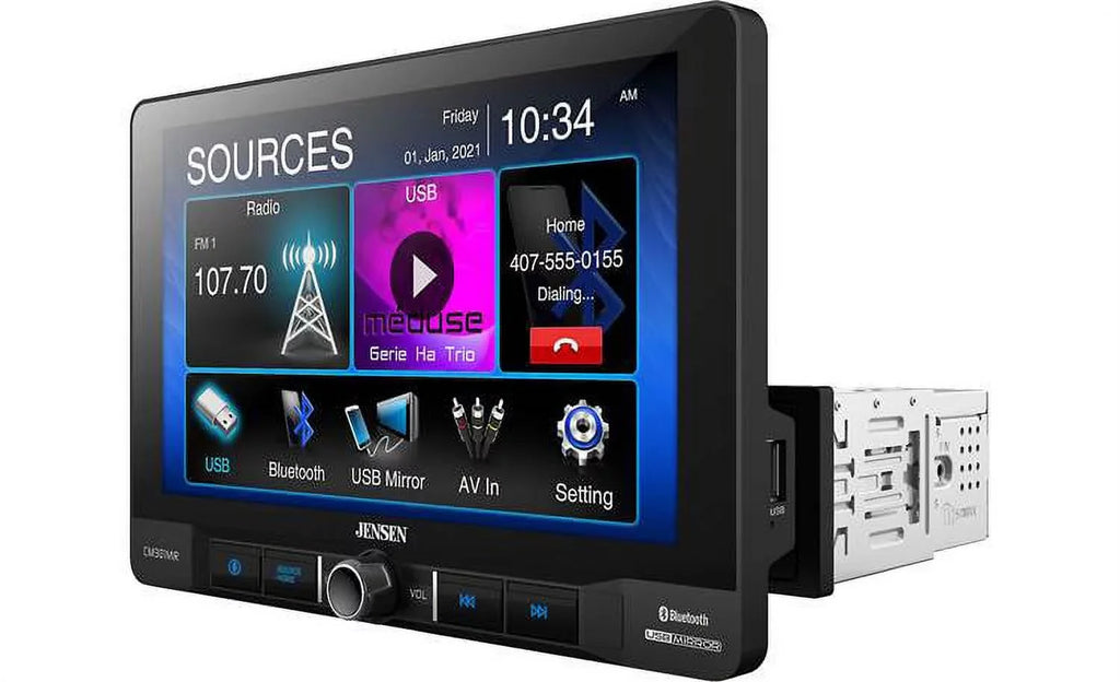USB Receiver CM901MIR Smartphones Mirroring Android and Mechless with 9 for Bluetooth Screen Multimedia Jensen and Apple inch
