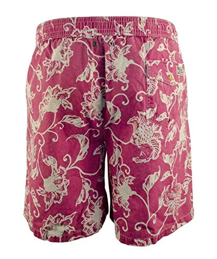 Short Multi-Color) Tall Big Floral Swim And (4XLT, Men's