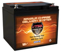 Vmaxtanks Outsunny Boat AGM 50lb Battery Trolling 12V Fishing MR86-50 for Thrust 50AH 12V Electric Motor