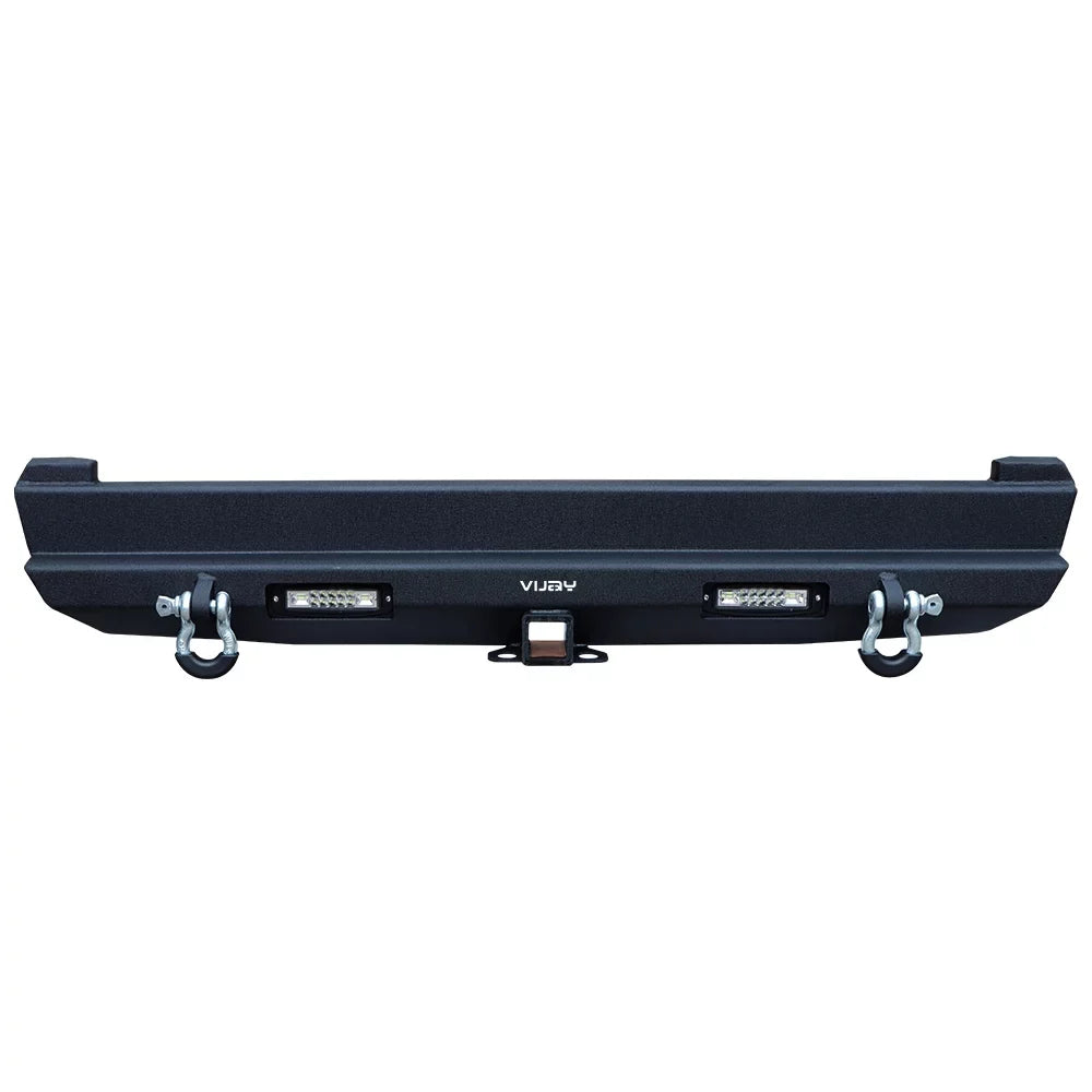 XJ XJ Rear Vijay Steel with Lights Fits Bumper 1984-2001 Jeep Cherokee