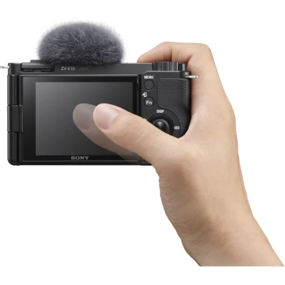 Camera Kit (Black) Items) Card Mirrorless Bag ZV-E10 64GB + (5 Flexible Cleaning Transcend Sony + Camera Bundle |16-50mm with Memory + Lens Tripod