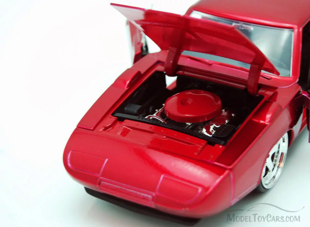 by (2015) Red "Fast Jada Dodge 7" Diecast Furious Car Daytona Model Movie & Charger 1/24 1969