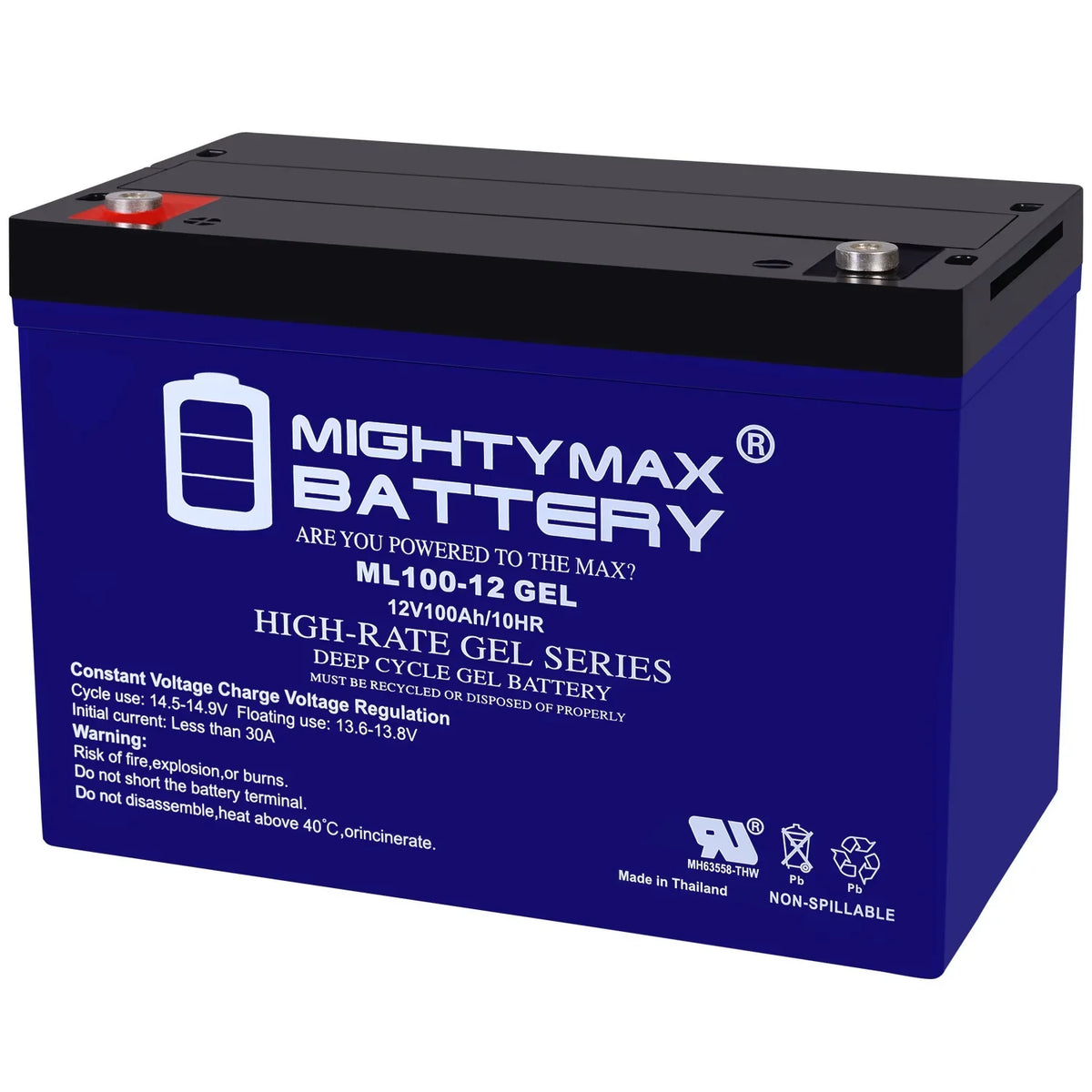 Battery 100AH 12V Kota GEL Motor PowerCenter for Trolling Replacement