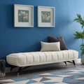 Performance in Ivory Modway Bench Adept Velvet