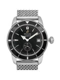 Steel Breitling Mens SuperOcean A3732024-B869SS Heritage Watch Black Dial 38mm
