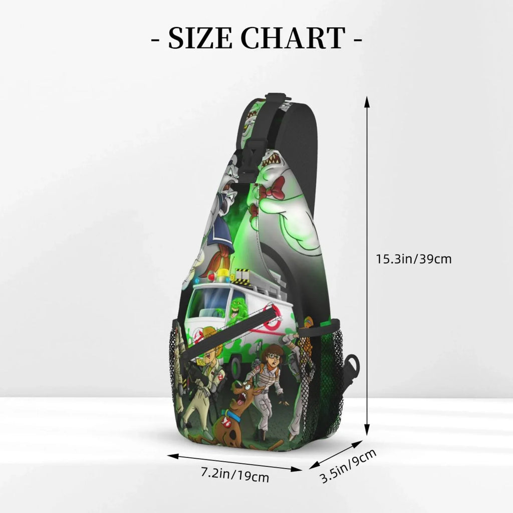 Daypack Teen Crossbody Backpack For Sling Diagonally Adults Scooby Ghostbusters Men Travel Bag Women Bags Chest