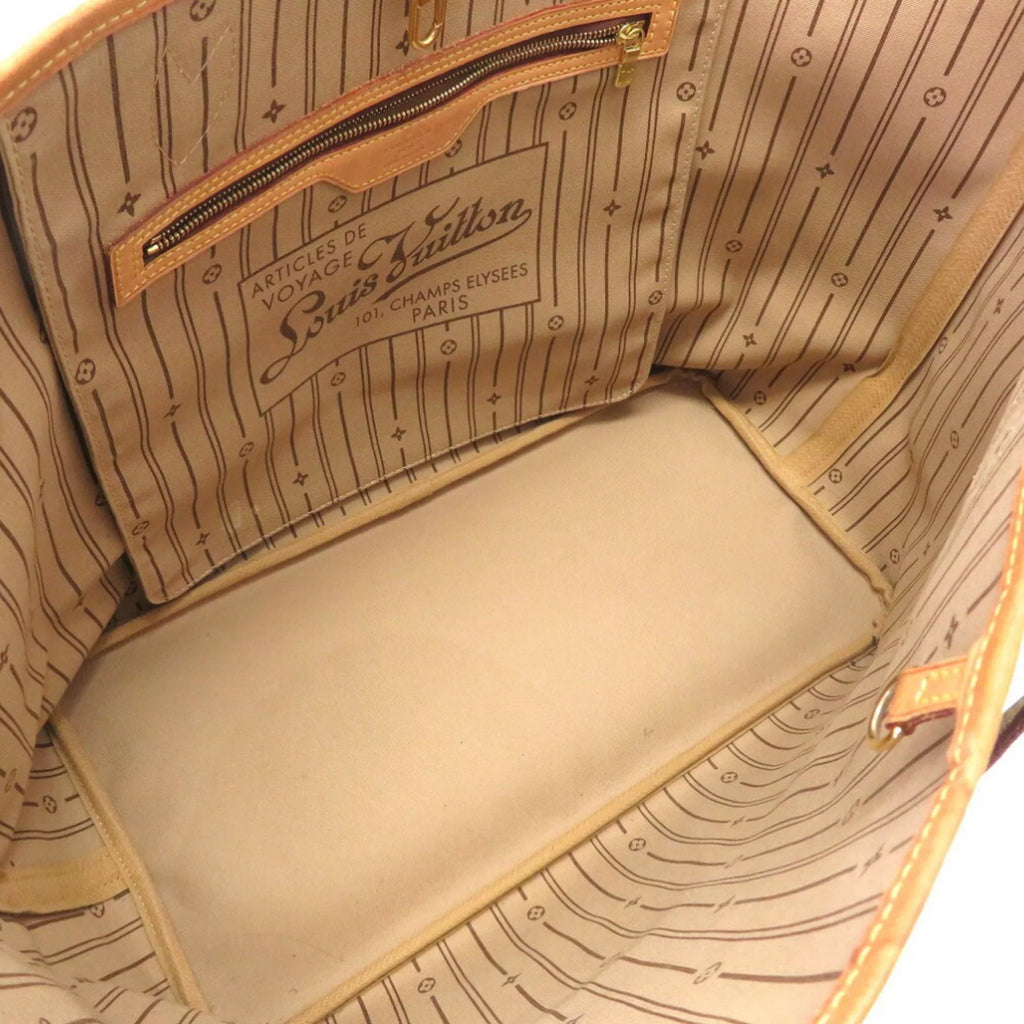 Used GM Louis Authenticated VUITTON M40157 Vuitton LOUIS Neverfull Tote Bag 0076 Monogram