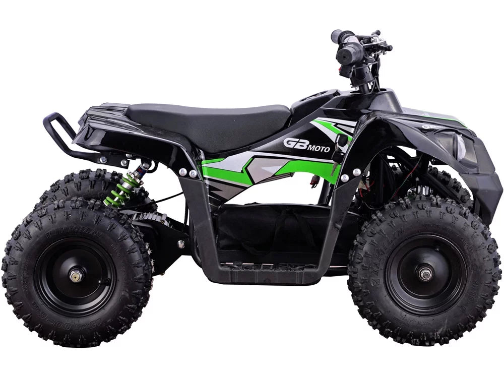 500W Battery Four MotoTec ATV Kids Green 36V Powered Wheeler Monster