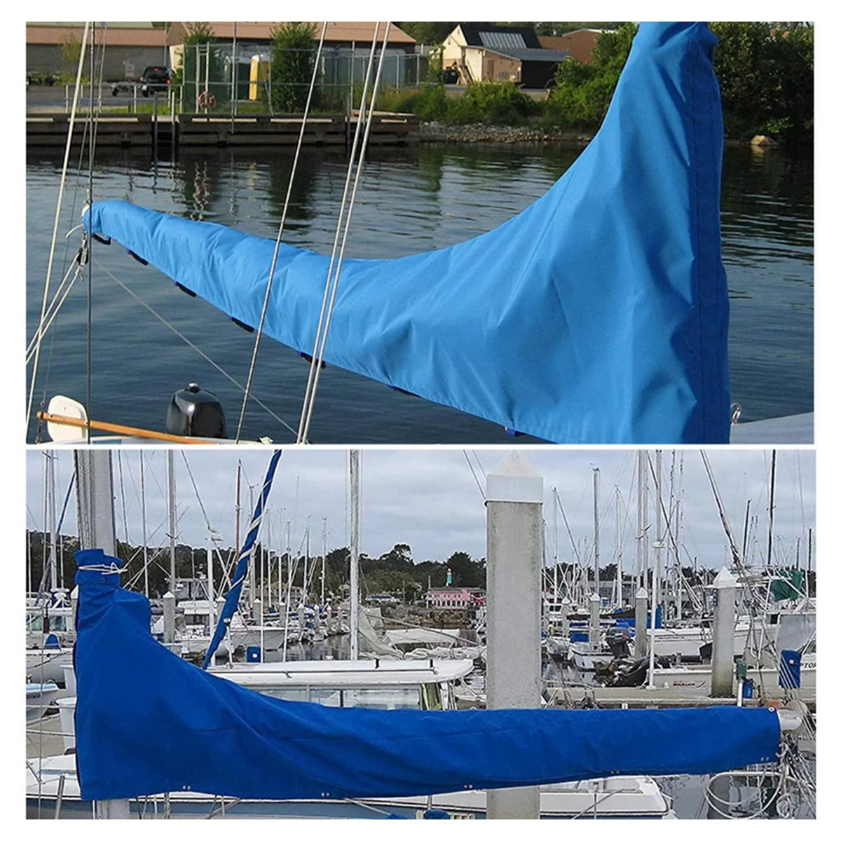Mainsail Cloth 11 Cover Oxford to Cover, , Thickened 12 600D FT Blue Adjustable Cover Cover Cover, Dustproof Sail Boat Strap Snow FT 12