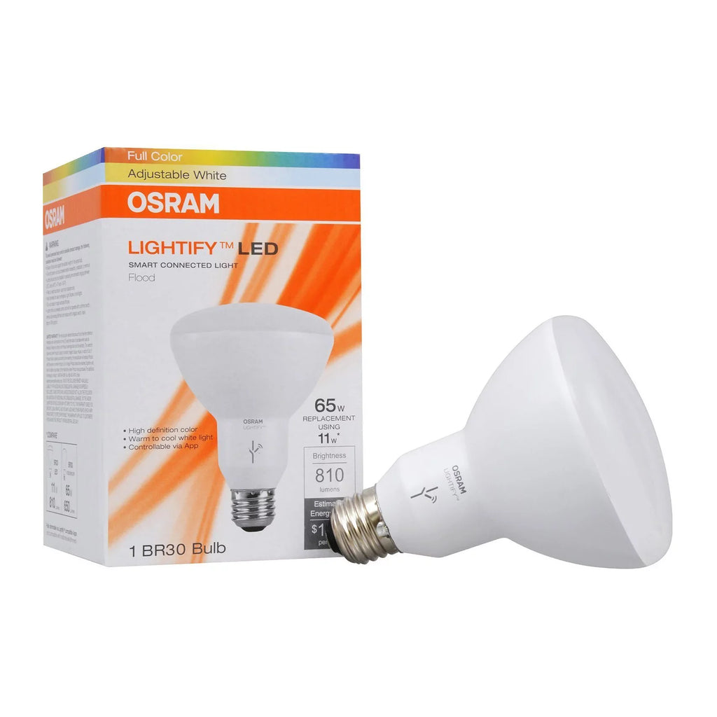 Bulb, Color Light LED BR30 Full SMART+ High ZigBee 65W Equivalent 2-count CRI Sylvania