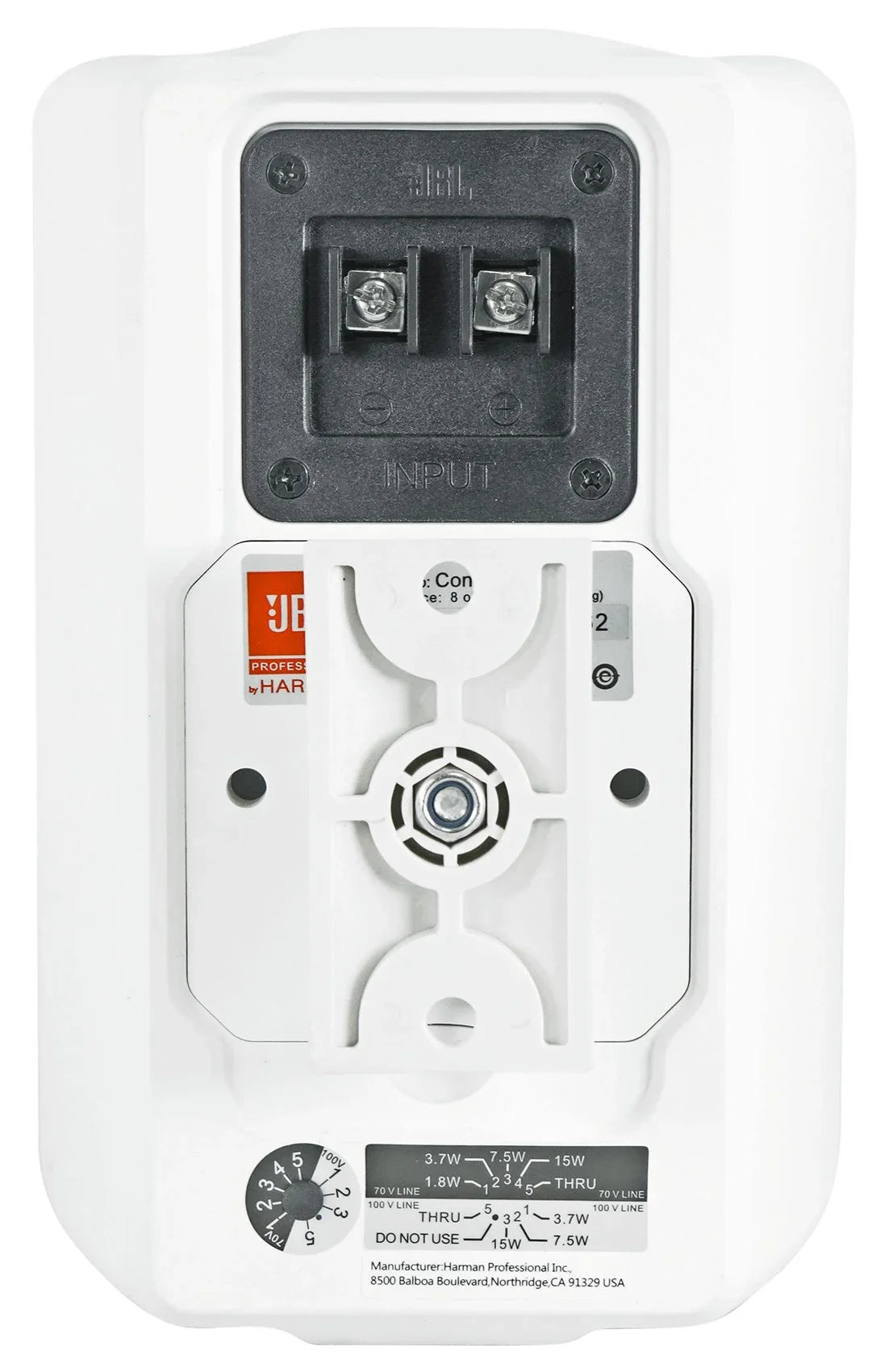Wall Indoor/Outdoor Commercial 3" + JBL Control Amp White Speakers 23-1 70v (8)