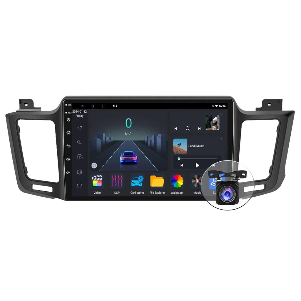 Bluetooth Player 4+64GB 2016 Navigation 2013 CarPlay Android Stereo 2014 2015 GPS 13 For Radio Car 2017 RAV4 Toyota
