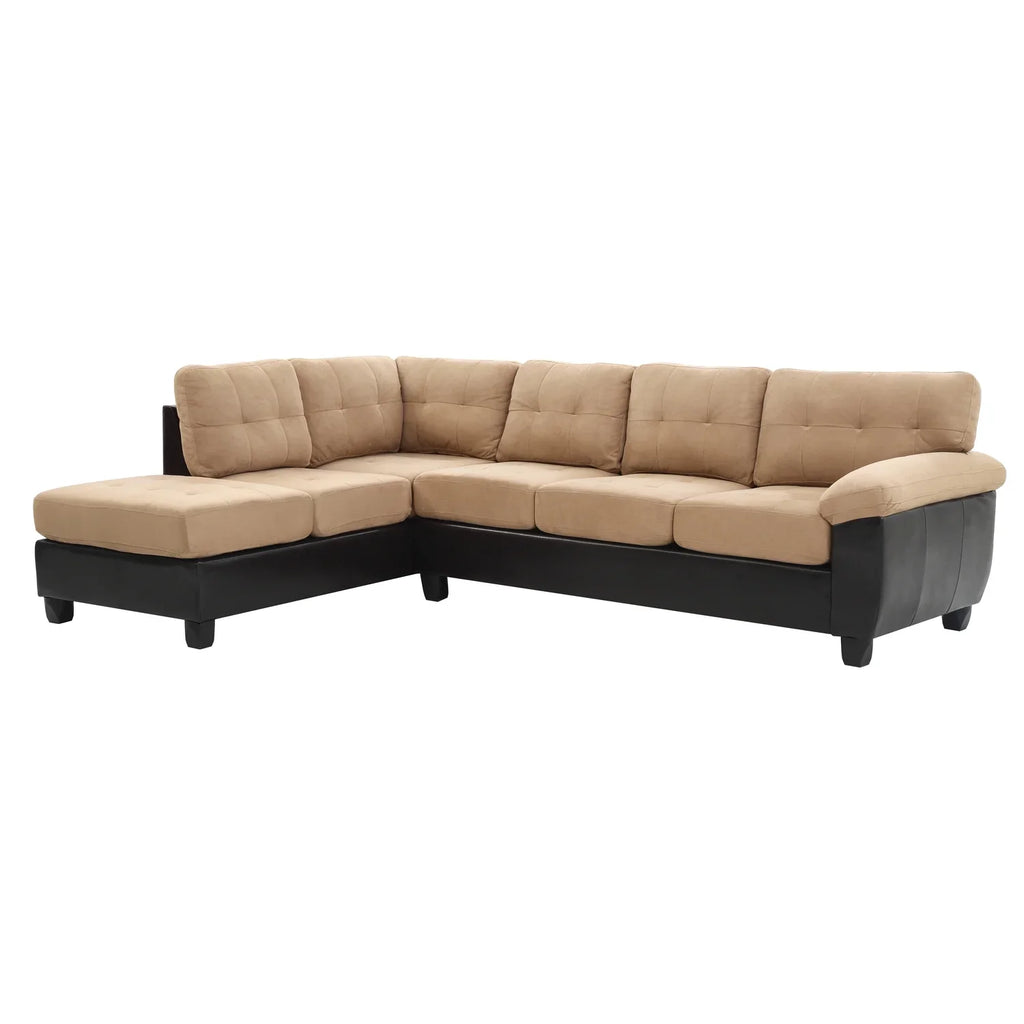 G908B-SC Sectional , Homestock Mocha Retro Renaissance