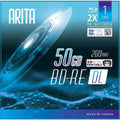 Double 260Min Inkjet Printable Rewritable 50GB Case 2X Hub Jewel Blank White Layers BD-RE 10 DL Disc Pack Arita w/