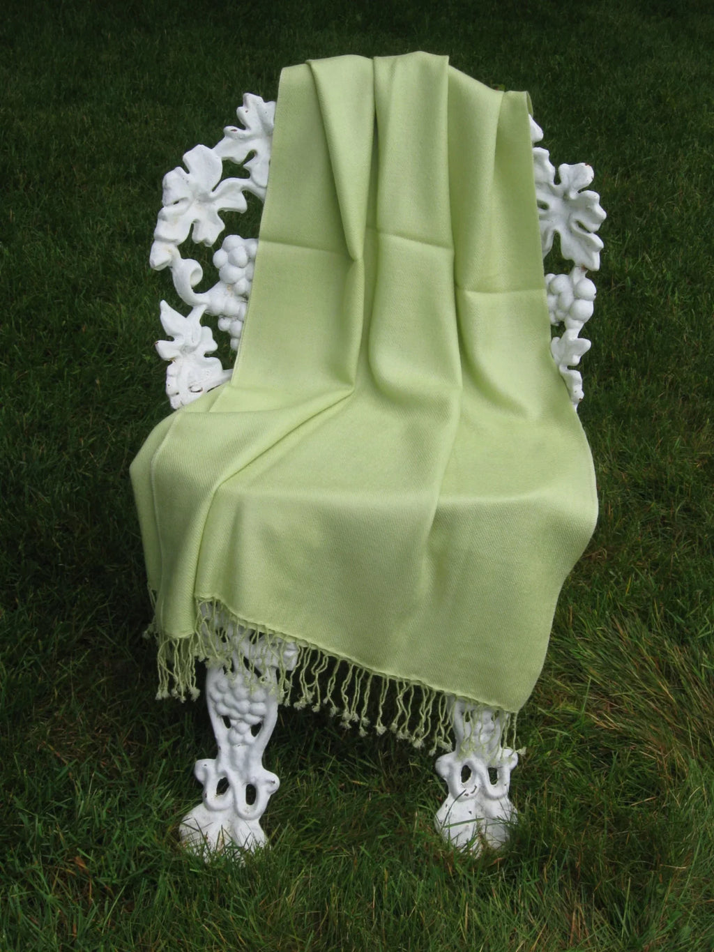 (Honey Green Shawl/Cashmere Scarf/Wool/Silk Dew Shawl) Shawl/Shawls/Scarf/Scarves/Wrap/Stole/Muffler/Cape/Ruana/Blanket/Throw/Pashmina Regular