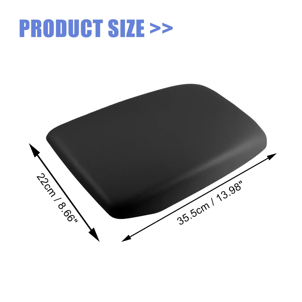Leather Car Protector Toyota Center Cover 2009-2014 Box Black Console Armrest Seat Faux Highlander for