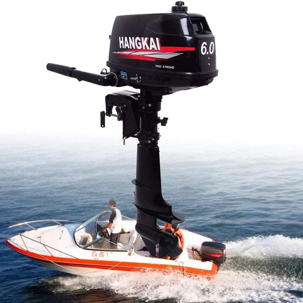 Durable Moto Water 2-Stroke CDI 6HP Aluminum Inflatable Cast Construction Fishing Boat FETCOI Cooling Outboard System Engine