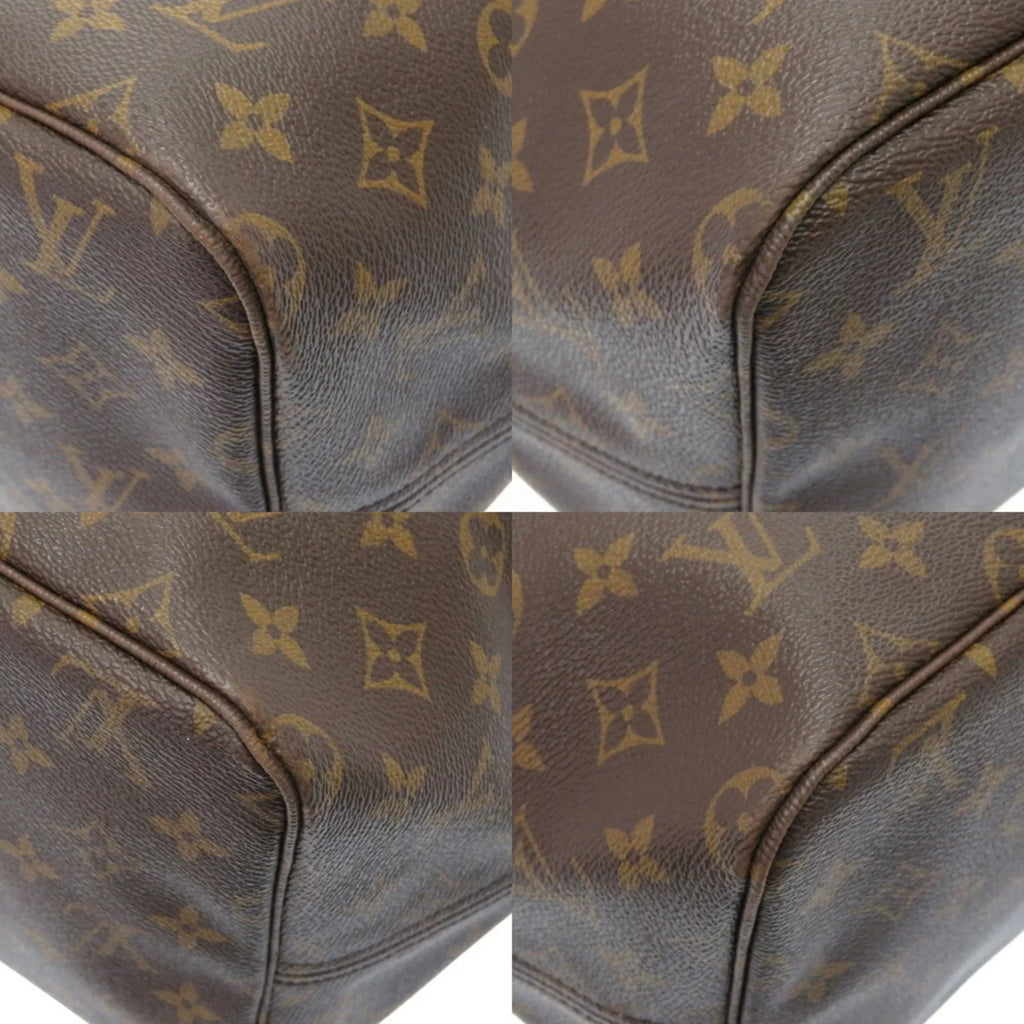 Used GM Louis Authenticated VUITTON M40157 Vuitton LOUIS Neverfull Tote Bag 0076 Monogram