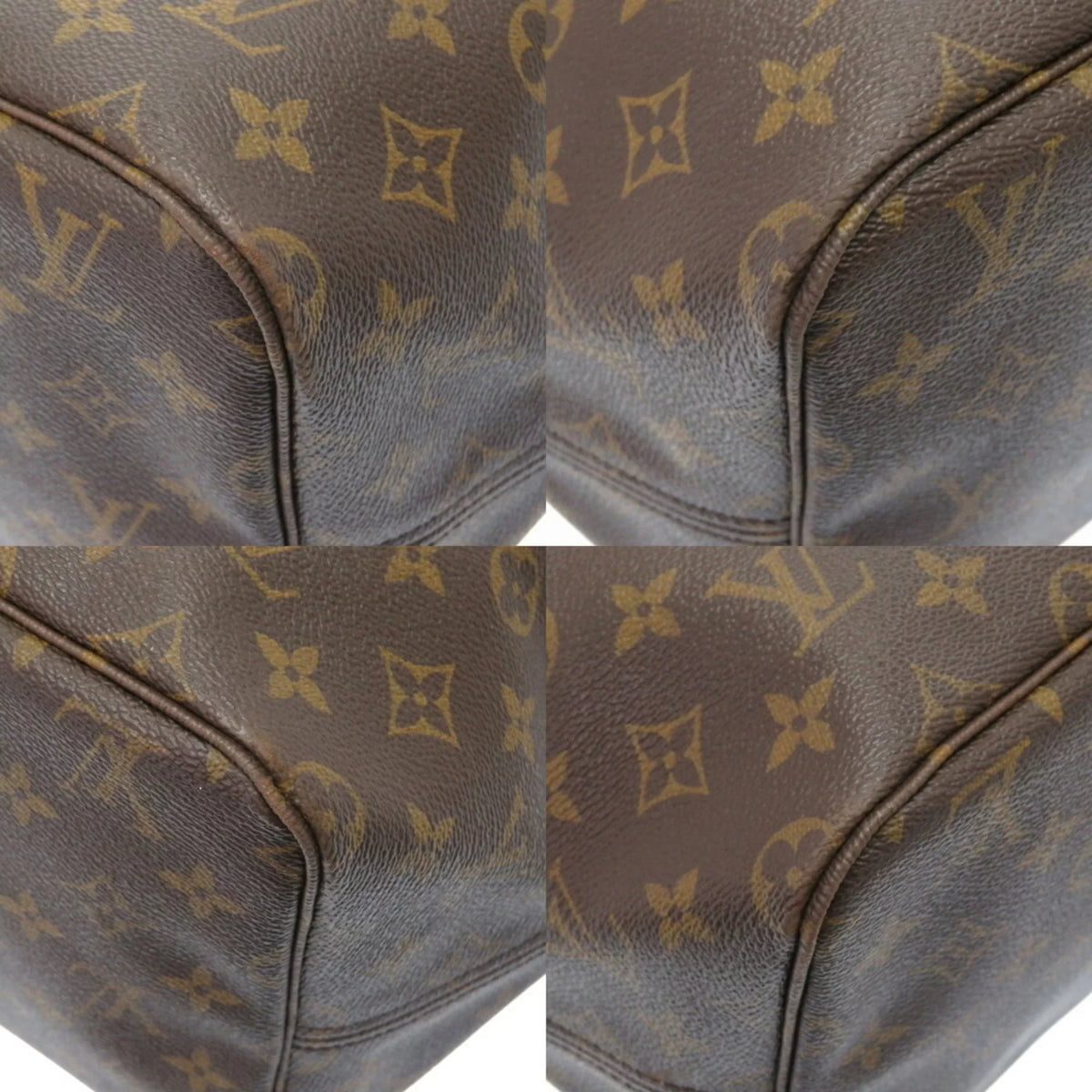 Used GM Louis Authenticated VUITTON M40157 Vuitton LOUIS Neverfull Tote Bag 0076 Monogram