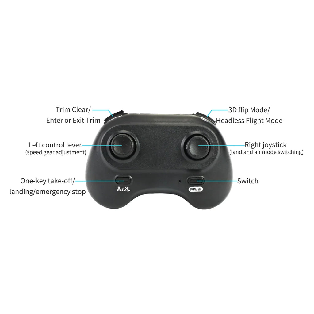 1 Take RC Light in RC Land Air 3D Drone Key Meterk Landing Headless One Beginners 2 for RC Flight Night RC Toys Kids off Drone for Mode Car