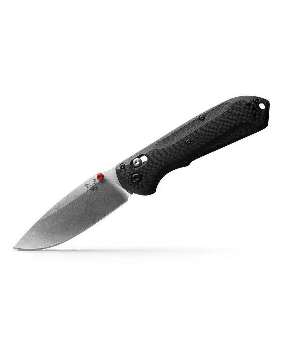 3.6" Drop-Point Folding Benchmade Fiber Stainless Knife Blade Carbon Pocket 560-03 Steel Freek